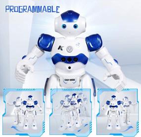 img 3 attached to SGILE Gesture-Sensing RC Robot Toy - Remote Control Robot Perfect For Kids Aged 3-12 Years. Ideal Birthday Gift For Boys And Girls - Blue