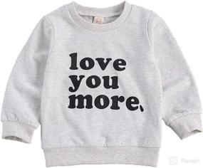 img 4 attached to 🌈 Adorable Rainbow Sweatshirt for Toddlers: Comfy Long Sleeve Pullover Sweater for Casual Fashion in Fall/Winter