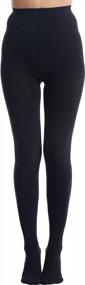img 3 attached to Frola Ultra-Warm Winter Tights For Women - 200D Cashmere Thermal Tights, Black - Size M/L