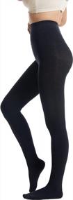 img 2 attached to Frola Ultra-Warm Winter Tights For Women - 200D Cashmere Thermal Tights, Black - Size M/L