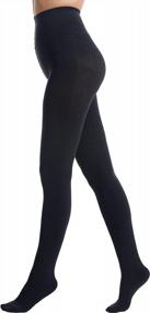 img 1 attached to Frola Ultra-Warm Winter Tights For Women - 200D Cashmere Thermal Tights, Black - Size M/L
