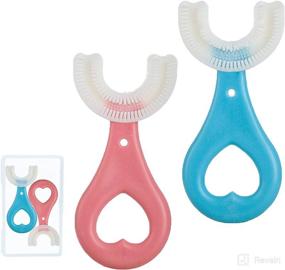 img 4 attached to Children's 🦷 Toothbrush with U-shaped Bristles