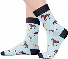 img 3 attached to Funny Animal Socks: Unisex Gifts For Women & Men - Chicken, Goat, Horse, Dog, Llama, Flamingo & Sloth!