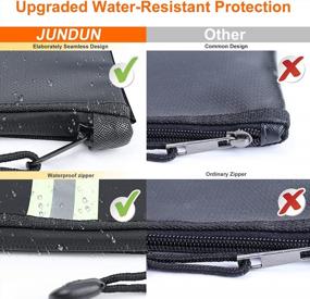 img 2 attached to Ultimate Protection For Your Valuables: Upgraded 2-Pack Fireproof Document Bags With Waterproof Lining And Reflective Strip - Ideal For A4 Documents, Cash, Passport And More