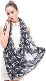 img 1 attached to 🐾 Lina Lily Labrador Infinity Scarves & Wraps: Lightweight Women's Accessories for Effortlessly Chic Style