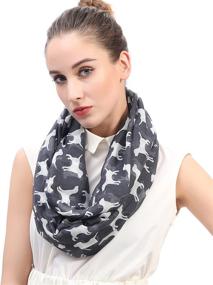 img 3 attached to 🐾 Lina Lily Labrador Infinity Scarves & Wraps: Lightweight Women's Accessories for Effortlessly Chic Style