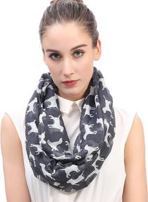 img 4 attached to 🐾 Lina Lily Labrador Infinity Scarves & Wraps: Lightweight Women's Accessories for Effortlessly Chic Style