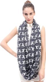 img 2 attached to 🐾 Lina Lily Labrador Infinity Scarves & Wraps: Lightweight Women's Accessories for Effortlessly Chic Style