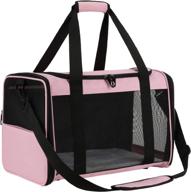 🐱 zbrivier soft cat and dog carrier - airline approved, durable tsa pet carrier with locking zipper and fleece pad logo