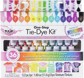 img 4 attached to 🌈 Tulip One-Step Tie-Dye Kit Party Supplies - 18 Rainbow Bottles for Tie Dyeing
