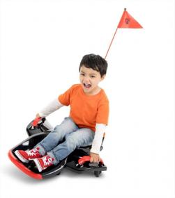 img 4 attached to Rollplay Nighthawk Bolt 12 Volt Ride On Toy For Ages 4-8 With Compact Design For Easy Storage, Side Handlebars For Steering, And A Top Forward Speed Of 4 MPH, Black