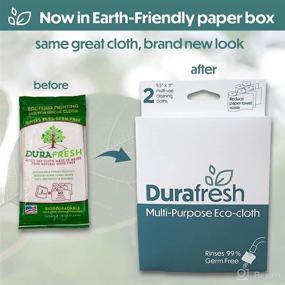 img 3 attached to 🌳 Durafresh Eco Cloth – Versatile Cleaning Cloth made with Wood Fiber to Effortlessly Rinse Off Food and Odor-Causing Particles (2-Pack)