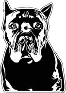 🐶 cane corso dog breed vinyl sticker decal for tumblers, laptops, and car windows логотип