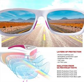 img 1 attached to 🕶️ RIVBOS RB831: Unbreakable TR90 Frame Polarized Sports Sunglasses for Men - Ultimate Driving Shades