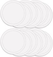🔸 12 pack of abn clear plastic mixing cup lids, 32oz ounce (1qt quart) size logo