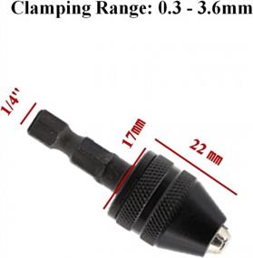 img 2 attached to 3Pcs Mini Drill Chuck Adapter - AIYUN Keyless Chuck For Impact Driver (0.6-8Mm, 0.3-3.6MmX2)