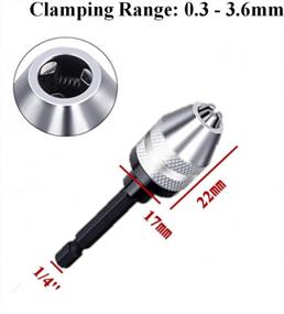img 1 attached to 3Pcs Mini Drill Chuck Adapter - AIYUN Keyless Chuck For Impact Driver (0.6-8Mm, 0.3-3.6MmX2)