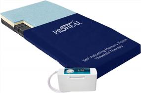 img 4 attached to Self Adjusting Hospital Bed Mattress Memory Foam With Alternating Pressure Pump Air Cells - Weight Redsitribution Treatment For Bed Sores, Sloped Heel - 42" X 80" X 7”