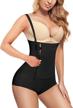 get your desired body shape with eleady women's latex full body shaper and waist trainer suit logo