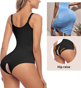 img 1 attached to Get Your Desired Body Shape With Eleady Women'S Latex Full Body Shaper And Waist Trainer Suit
