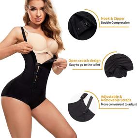 img 3 attached to Get Your Desired Body Shape With Eleady Women'S Latex Full Body Shaper And Waist Trainer Suit