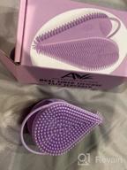 img 1 attached to Lavender Avilana Silicone Face Scrubber: 2-In-1 Facial Cleansing & Exfoliating Brush For All Skin Types review by Cole Dutta