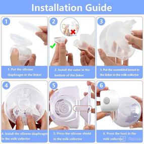 img 2 attached to Hands-Free Wireless Double Electric Wearable Breast Pump S12 - Portable Breastfeeding with 2 Modes, 9 Levels, LED Display, and 27mm Size