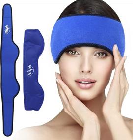 img 4 attached to 29.5"X 3.5" Hilph Migraine Ice Wrap Headache Relief - Cold Therapy For Tension, Occipital Neuralgia & More!