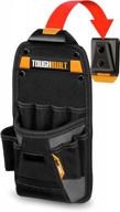 toughbuilt - technician pouch - cliptech compatible, 11 pockets and loops, heavy duty construction - (tb-ct-22) logo