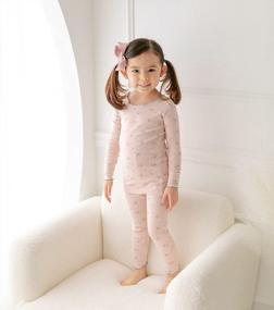 img 1 attached to AVAUMA Baby Boy Girl Pajama Set 6M-7T Kids Cute Toddler Snug Fit Flower Pattern Design Cotton Sleepwear Ruffled Shirring PJs