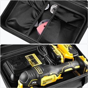 img 3 attached to DEWALT 20V MAX XR Oscillating Multi-Tool Carrying Case Compatible With DCS354B/DCS356B - Large Storage Box For Battery, Charger, Blades, Sanding Pads And Accessories (Box Only)