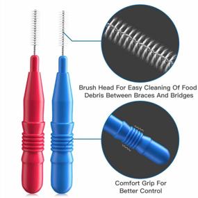 img 3 attached to 72 Count Interdental Brushes: Easy-to-Use Flossing Head Tooth Cleaning Tools (2.5mm/3mm)