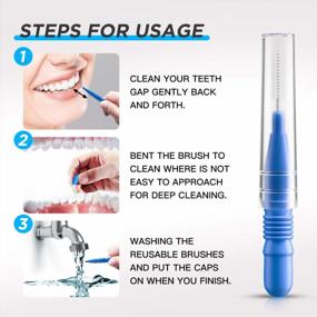 img 1 attached to 72 Count Interdental Brushes: Easy-to-Use Flossing Head Tooth Cleaning Tools (2.5mm/3mm)