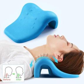 img 4 attached to Neck Pain Relief With Mkicesky Neck Stretcher Posture Corrector - TMJ & Cervical Spine Alignment Support!