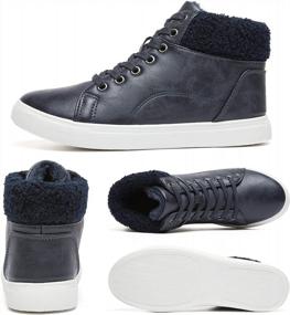 img 3 attached to Women'S Winter Ankle Boots: Adokoo High Top Sneakers, Combat Boots & Short Booties