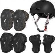 kids bike helmet and pads set for 2-8 year old boys & girls | cycling, skating, scooter & inline safety gear logo