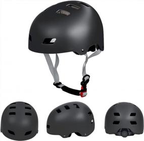 img 3 attached to Детский велосипедный шлем и накладки для мальчиков и девочек от 2 до 8 лет | Велоспорт, катание на коньках, самокат и встроенное защитное снаряжение