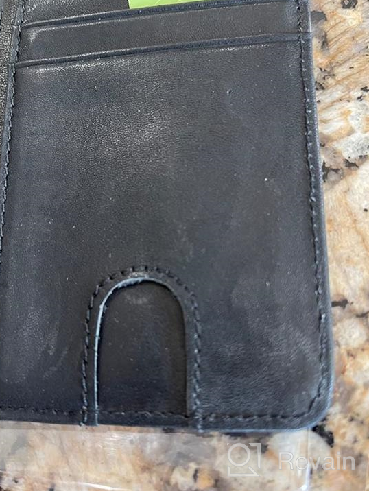 img 1 attached to Minimalist Credit Blocking Leather Wallets Men's Accessories review by Julio Roberts