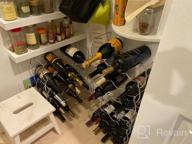 img 1 attached to Sorbus® 3-Tier Stackable Wine Rack - Classic Style Wine Racks For Bottles - Perfect For Bar, Wine Cellar, Basement, Cabinet, Pantry, Etc - Hold 12 Bottles, Metal (Copper) review by Vinay Kolluri