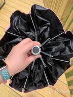 img 1 attached to Lightweight And Windproof Compact Umbrella For Travel: Automatic Open And Close With Teflon Coating - Ideal For Sun And Rain! review by Dave Goodman