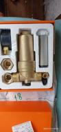 img 1 attached to Mechanical cleaning filter Tim JH-1001 coupling (HP/HP), brass, with drain, with gold pressure gauge DN 15 (1/2") review by Wiktor Gajewski ᠌