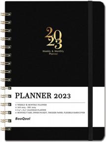 img 4 attached to 2023 Planner - Weekly & Monthly Calendar With Tabs, Inner Pocket, Twin-Wire Binding | 6.4" X 8.5" Flexible Hardcover For Organizing