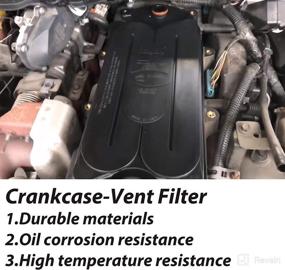 img 2 attached to 🔍 CV52001 Crankcase Ventilation Filter Replacement for 2007-2018 Dodge Ram 2500 3500 6.7 Diesel Cummins - Genuine 2PCS Crankcase Filter 68002433AB 904-418 GELUOXI