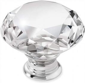 img 4 attached to Upgrade Your Kitchen Cabinets With Cauldham'S 5 Pack Premium Glass Crystal Knobs Pulls - Style C444