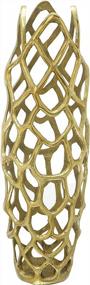 img 4 attached to Gold Aluminum Coral Vase - 8" X 8" X 27" By Deco 79