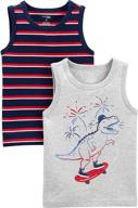 👕 cute and comfortable: simple joys carters toddler 3 pack boys' tops, tees & shirts for everyday style logo