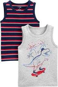 img 4 attached to 👕 Cute and Comfortable: Simple Joys Carters Toddler 3 Pack Boys' Tops, Tees & Shirts for Everyday Style