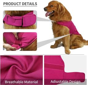 img 1 attached to 🐾 Cattamao Comfort Dog Anxiety Relief Coat, Calming Vest Wrap for Thunderstorm, Travel, Fireworks, Vet Visits, Separation - XS Small Medium Large XL Dog Sizes (X-Small - Pack of 1, Rose)