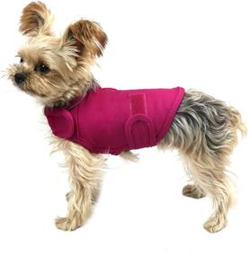 img 4 attached to 🐾 Cattamao Comfort Dog Anxiety Relief Coat, Calming Vest Wrap for Thunderstorm, Travel, Fireworks, Vet Visits, Separation - XS Small Medium Large XL Dog Sizes (X-Small - Pack of 1, Rose)