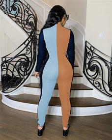 img 3 attached to Mrskoala Womens Jumpsuit Bodycon Clubwear Women's Clothing ~ Jumpsuits, Rompers & Overalls